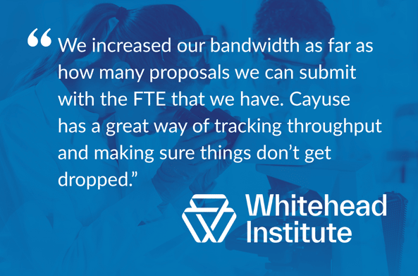 https://www.cayuse.com/wp-content/uploads/2026/05/Whitehead-Institute-Case-Study-Quote.png